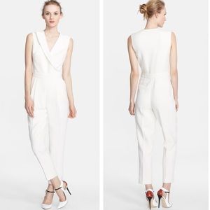 Rachel Zoe Rayder Jumpsuit Cream Sleeveless